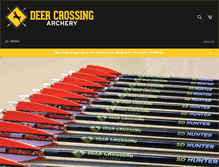 Tablet Screenshot of deercrossingarchery.com